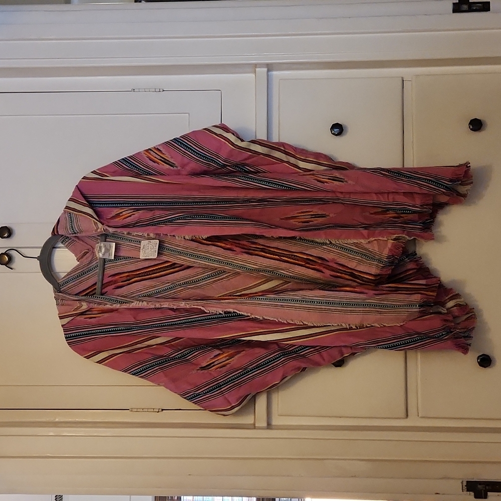 FREE PEOPLE HOODED COVER-UP